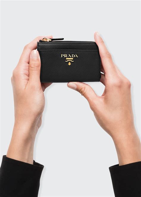 prada keyring card holder|prada key holder wallet.